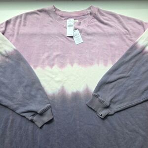 AEO American Eagle Sweatshirt XL Ombre Dip Dye Crewneck Jegging Fit Comfy NWT